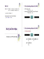 Xử lý tín hiệu số - Chương 4 potx