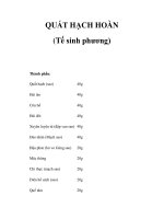 QUẤT HẠCH HOÀN (Tế sinh phương) pps