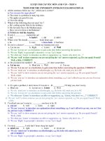 LUYỆN THI CẤP TỐC MÔN ANH VĂN – TEST 4 ppsx