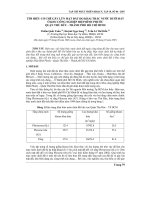 Báo cáo nghiên cứu khoa học: 