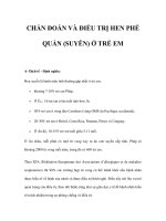 CHẨN ĐOÁN VÀ ĐIỀU TRỊ HEN PHẾ QUẢN (SUYỄN) Ở TRẺ EMA ppt