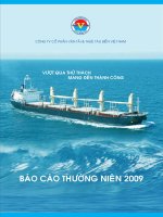 CÔNG TY cổ PHẦN vận tải và THUÊ tàu BIỂN VIỆT NAM báo cáo thường niên 2009 vượt qua thử thách mang đến thành công