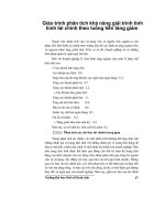 Giáo trình phân tích khả năng giải trình tình hình tài chính theo luồng tiền tăng giảm p1 pptx