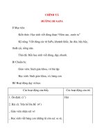 Giáo án lớp 4: CHÍNH TẢ ĐƯỜNG ĐI SAPA ppt