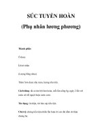SÚC TUYỀN HOÀN (Phụ nhân lương phương) doc