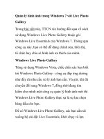 Quản lý hình ảnh trong Windows 7 với Live Photo Gallery pdf