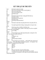 TRẮC NGHIỆM SINH HỌC:KỶ THUẬT DI TRUYỀN doc