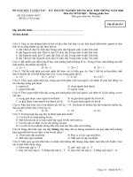 KỲ THI TỐT NGHIỆP TRUNG HỌC PHỔ THÔNG NĂM 2008 Môn thi: SINH HỌC, mã đề 913 ppt