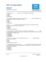 Đề thi toefl tiếng anh của trung tâm BBC - 14 docx