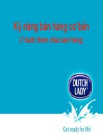 KỸ NĂNG BÁN HÀNG CƠ BẢN ppsx