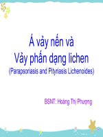 Á vảy nến và Vảy phấn dạng lichen docx