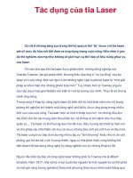Tác dụng của tia Laser pptx