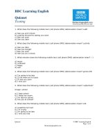 Đề thi toefl tiếng anh của trung tâm BBC - 2 ppsx