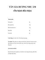 TÂN GIA HƯƠNG NHU ẨM (Ôn bệnh điều biện) pptx