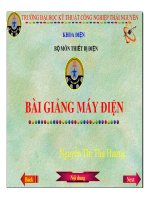 Bài giảng máy điện I - Phần mở đầu docx