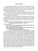 Thực trạng và một số giải pháp góp phần cải thiện hoạt động khám chữa bệnh tại bệnh viện Chăm Pa Sắc Nam Lào (tóm tắt)