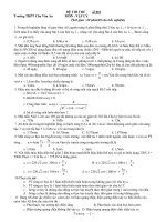 ĐỀ THI THỬ MÔN : VẬT LÝ - Số 001 pps