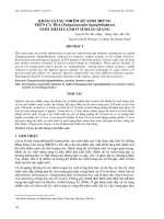 Báo cáo nghiên cứu khoa học: 