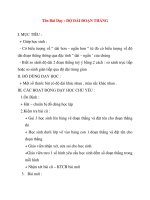 Giáo án lớp 1 môn Toán: Tên Bài Dạy : ĐỘ DÀI ĐOẠN THẲNG ppt