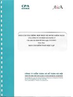 báo cáo tài chính hợp nhất đã được kiểm toán công ty cổ phần xây dựng 47 cho năm tài chính kết thúc ngày 31 tháng 12 năm 2012 kèm theo báo cáo kiểm toán độc lập