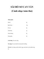 SÀI HỔ SƠ CAN TÁN (Cảnh nhạc toàn thư) pot