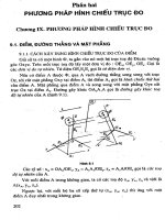 Hình học họa hình - Phần 2 Phương pháp hình chiếu trục đo - Chương 9 doc