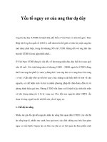 Yếu tố nguy cơ của ung thư dạ dày ppt