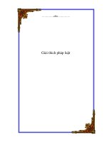 Giải thích pháp luật potx