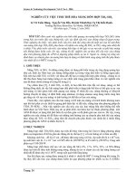 Báo cáo nghiên cứu khoa học: 