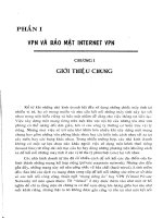 Kỹ thuật mạng riêng ảo (VPN) - Phần 1 VPN và bảo mật internet VPN - Chương 1 ppsx