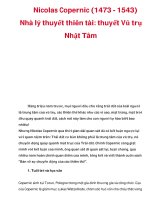Nicolas Copernic (1473 - 1543) Nhà lý thuyết thiên tài: thuyết Vũ trụ Nhật Tâm pdf