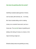 How does the gambling affect the society? ppsx