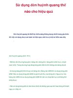 Sử dụng đèn huỳnh quang thế nào cho hiệu quả pdf