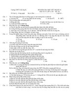 ĐỀ KIỂM TRA MỘT TIẾT BÀI SỐ 01 HỌC KỲ II LỚP 12 NC – ĐỀ 102 pot