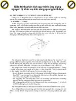 Giáo trình phân tích quy trình ứng dụng nguyên lý khúc xạ ánh sáng quang hình học p1 pptx