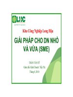 Giải pháp cho doanh nghiệp nhỏ và vừa