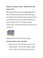 Sáng tạo với Shape Collage - Phần mềm tạo ảnh dạng cắt dán docx