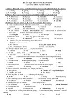 ĐỀ ÔN TẬP THI TỐT NGHIỆP THPT TRƯỜNG THPT NGUYỄN TRÃI doc