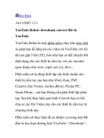 YouTube Robot: download, convert file từ YouTube pdf