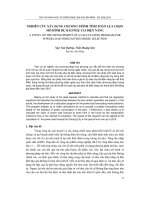 Báo cáo nghiên cứu khoa học: 