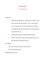 Giáo án lớp 4: KỂ CHUYỆN A – LI – Ô - SA potx