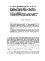 Báo cáo nghiên cứu khoa học: 