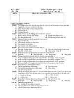 KIỂM TRA MỘT TIẾT – LÝ 12 LỚP: 12CB THỜI GIAN: 45’ - ĐỀ: 201 docx