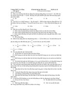 Đề thi thử đại học Môn vật lí - Mã đề 121 pps