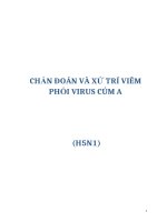 CHẨN ĐOÁN VÀ XỬ TRÍ VIÊM PHỔI VIRUS CÚM A (H5N1) potx