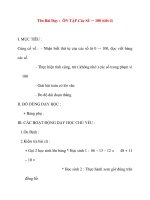 Giáo án lớp 1 môn Toán: Tên Bài Dạy : ÔN TẬP Các Số từ 1 đến 100 (tiêt 4) doc