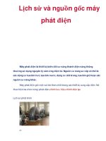 Lịch sử và nguồn gốc máy phát điện potx