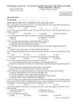 KỲ THI TỐT NGHIỆP TRUNG HỌC PHỔ THÔNG NĂM 2008 Môn thi: SINH HỌC, mã đề 523 ppt