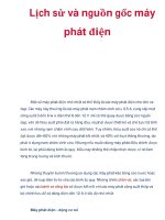 Lịch sử và nguồn gốc máy phát điện pdf