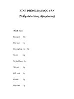 KINH PHÒNG BẠI ĐỘC TÁN (Nhiếp sinh chứng diệu phương) pdf
